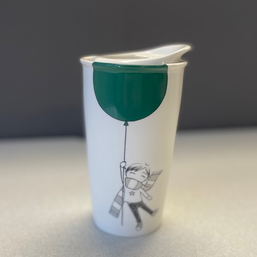 Starbucks Dot Collection Boy with a Green Balloon